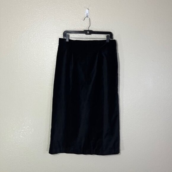 SEA New York Skirt Womens 12 Corduroy Maxi Straight Black - Picture 5 of 6